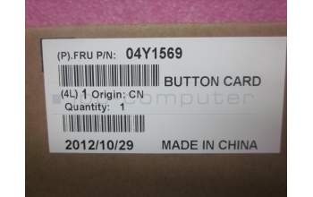 Lenovo 04Y1569 MECHA FRU Button sub card
