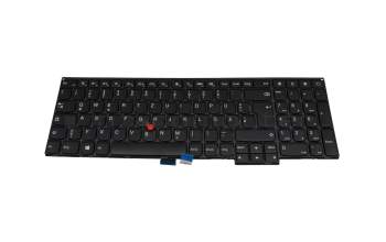 04Y2438 original Lenovo keyboard DE (german) black/black with mouse-stick
