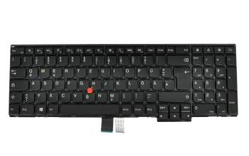 04Y2701 original Lenovo keyboard DE (german) black/black matte with mouse-stick