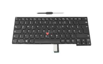 04Y2738 original Lenovo keyboard DE (german) black/black with mouse-stick