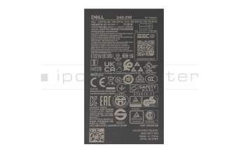 08YT3V original Dell GaN-AC-adapter 240.0 Watt rounded