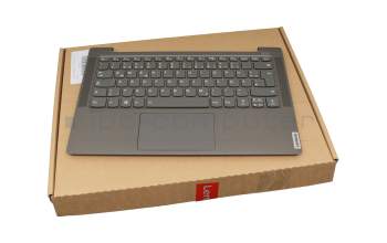 0A9BB000 original Lenovo keyboard incl. topcase DE (german) grey/grey with backlight