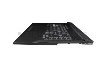 0K06-000N0A2 original Asus keyboard incl. topcase DE (german) black/transparent/black with backlight