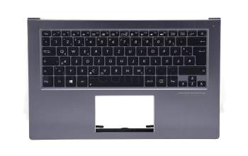 0K200-00120000 original Asus keyboard incl. topcase DE (german) black/silver with backlight