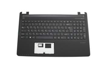 0KN0-1B1GE51 original Medion keyboard incl. topcase DE (german) black/black incl. red WASD arrows