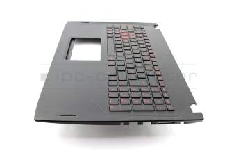 0KN0-TD4GE13 original Asus keyboard incl. topcase DE (german) black/black with backlight