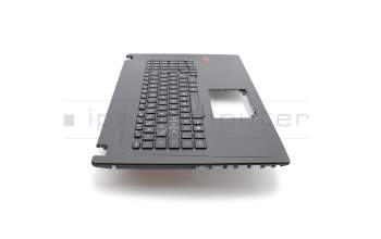 0KN1-0B4GE21 original Asus keyboard incl. topcase DE (german) black/black with backlight RGB