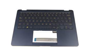 0KN1-1V1UK12 original Pega keyboard incl. topcase UK (english) blue/blue with backlight