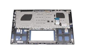 0KN1-9D2GE162017Q000074 original Asus keyboard incl. topcase DE (german) blue/blue with backlight
