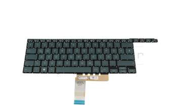 0KN1-9F1GE13 original Pegatron keyboard DE (german) blue with backlight