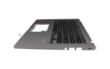 0KN1-A75GE12 original Pega keyboard incl. topcase DE (german) black/grey