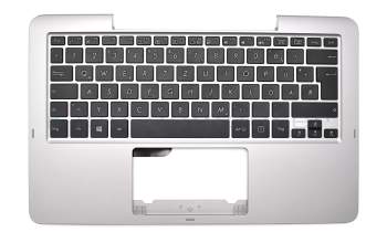 0KNB0-1105GE00 original Asus keyboard incl. topcase DE (german) black/silver