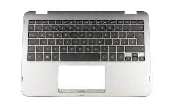 0KNB0-1107GE00 original Asus keyboard incl. topcase DE (german) black/silver