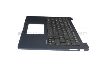 0KNB0-2627GE00 original Asus keyboard incl. topcase DE (german) black/blue with backlight