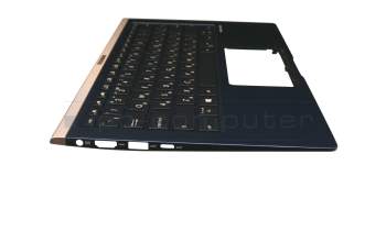 0KNB0-262GRU00 original Asus keyboard incl. topcase RU (russian) black/blue with backlight