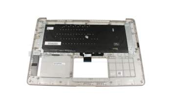 0KNB0-4626GE00 original Asus keyboard incl. topcase DE (german) black/silver with backlight