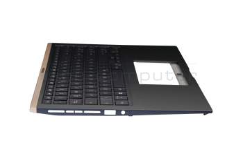 0KNB0-563PGE00 original Asus keyboard incl. topcase DE (german) blue/blue with backlight