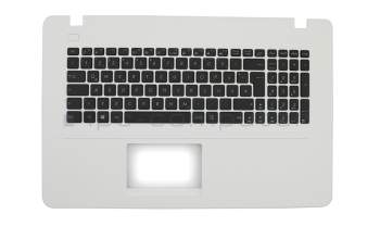 0KNB0-610KGE00 original Wistron keyboard incl. topcase DE (german) black/white