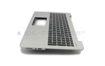 0KNB0-6130GE00 original Asus keyboard incl. topcase DE (german) black/silver b-stock