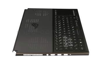 0KNB0-6617GE00 original Asus keyboard incl. topcase DE (german) black/black with backlight