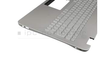 0KNB0-662BUA00 original Asus keyboard incl. topcase UA (ukrainian) silver/silver with backlight