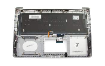 0KNB0-662LGE00 original Asus keyboard incl. topcase DE (german) silver/silver with backlight