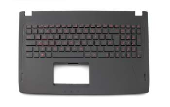 0KNB0-6821GE00 original Asus keyboard incl. topcase DE (german) black/black with backlight