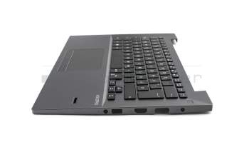 0KNB0-D104GE00 original Asus keyboard incl. topcase DE (german) black/grey