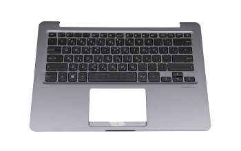 0KNB0-F125GR00 original Asus keyboard incl. topcase GR (greek) black/black/silver