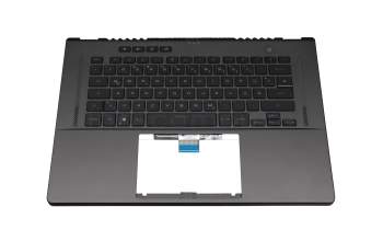 0KNR0-261AGE0020530002E original Asus keyboard incl. topcase DE (german) black/grey with backlight
