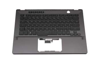 0KNR0-261FGE00 original Asus keyboard incl. topcase DE (german) black/grey with backlight