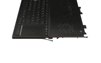 0KNR0-661DGE00 original Asus keyboard incl. topcase DE (german) black/black with backlight