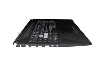 0KNR0-661VGE00 original Asus keyboard incl. topcase DE (german) black/transparent/black with backlight