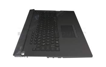 0KNR0-6818GE00 original Asus keyboard incl. topcase DE (german) black/black with backlight