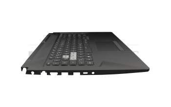 0KNR0-681WGE00 original Asus keyboard incl. topcase DE (german) black/transparent/black with backlight