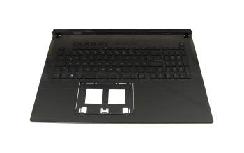 0KNR0-691FGE00 original Asus keyboard incl. topcase DE (german) black/black/transparent/grey with backlight