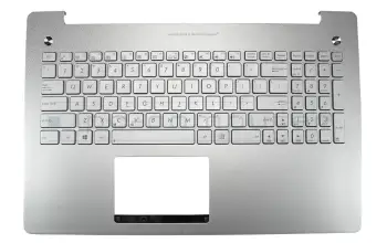 90NB00K1-R31US0 original Asus keyboard incl. topcase US (english) silver/silver with backlight