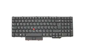 01HW212 original Lenovo keyboard DE (german) black/black matte with backlight and mouse-stick