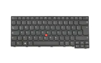 01AX012 original Lenovo keyboard DE (german) black/black matte with mouse-stick