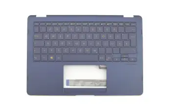 90NB0EN1-R30100 original Asus keyboard incl. topcase DE (german) black/blue with backlight