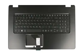 6B.GHZN7.010 original Acer keyboard incl. topcase DE (german) black/black with backlight