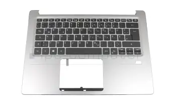 6B.HFDN1.008 original Acer keyboard incl. topcase DE (german) black/silver with backlight