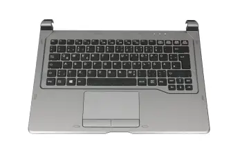 FUJ:CP697711-XX original Fujitsu keyboard incl. topcase DE (german) black/grey