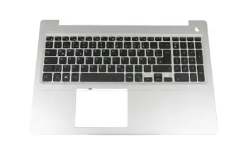 6FRY5 original Dell keyboard incl. topcase DE (german) black/silver