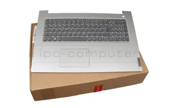 5CB0X56878 original Lenovo keyboard incl. topcase DE (german) grey/silver