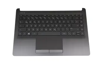 L24818-041 original HP keyboard incl. topcase DE (german) black/black