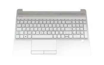 L52155-041 original HP keyboard incl. topcase DE (german) silver/silver