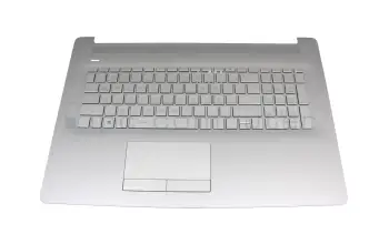 L92785-041 original HP keyboard incl. topcase DE (german) silver/silver (DVD)
