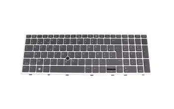 L14366-A1 original HP keyboard BE (belgian) black/silver with backlight and mouse-stick