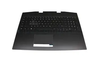 L62863-041 original HP keyboard incl. topcase DE (german) black/black with backlight